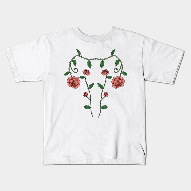 Flower uterus Kids T-Shirt by Becky-Marie